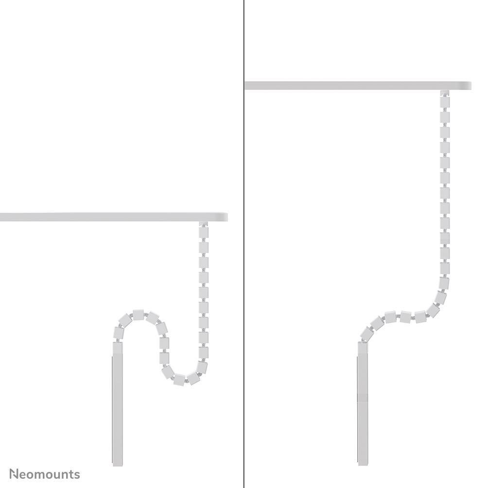 Neomounts ADS06-133WH Spina vertebrale - fisagio a vite - universale